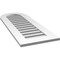 Ekena Millwork Round Top Surface Mount PVC Gable Vent: Functional, w/ 3-1/2"W x 1"P Standard Frame, 16"W x 42"H GVPRT16X4201SF - alternate 2